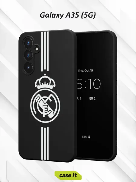 Case it Чехол на Samsung A35 (5G) с принтом ФК РЕАЛ ЧБ