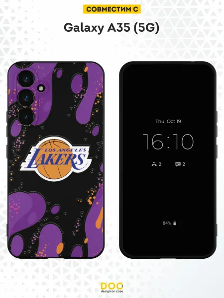 DesignOnCase Чехол на Samsung Galaxy A35 (5G) с принтом Lakers