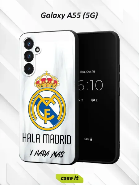 Case it Чехол на Samsung A55 (5G)с принтом Hala Madrid y nada más