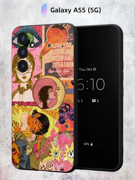 Secret.Case.Store Чехол на Samsung A55 (5G) с принтом Коллаж