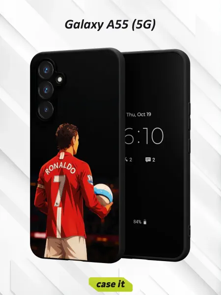 Case it Чехол на Samsung A55 (5G) принт Криштиану Роналдусо спины