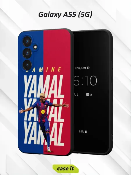 Case it Чехол на Samsung A55 (5G) с принтом суперзвезда Ламин Ямаль