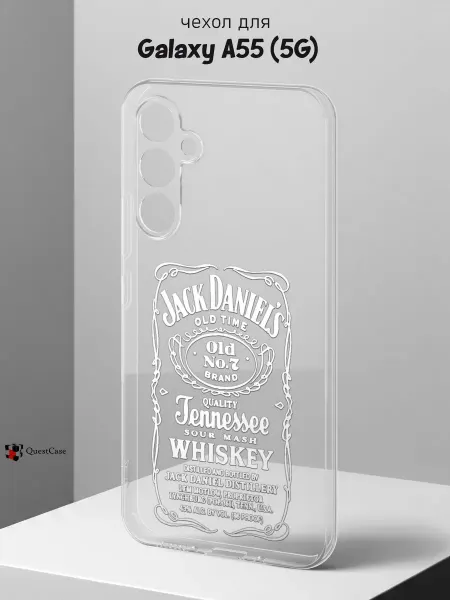 QuestCase Чехол на Samsung A55 (5G) с принтом Jack Daniels