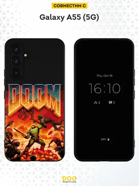 DesignOnCase Чехол на Samsung Galaxy A55 (5G) с принтом DOOM