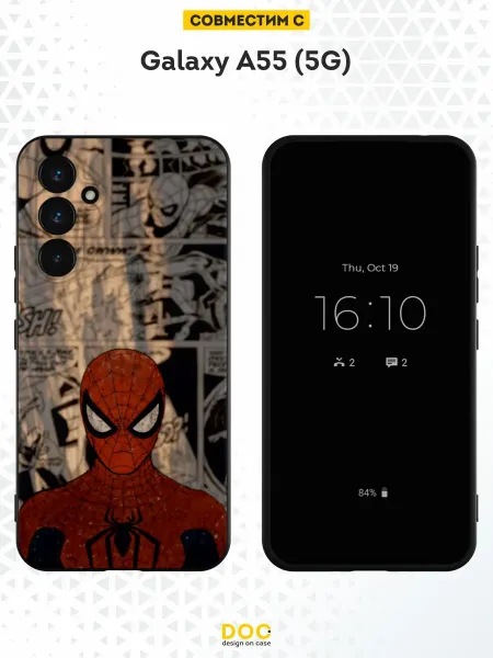 DesignOnCase Чехол на Samsung Galaxy A55 (5G) с принтом Spider man