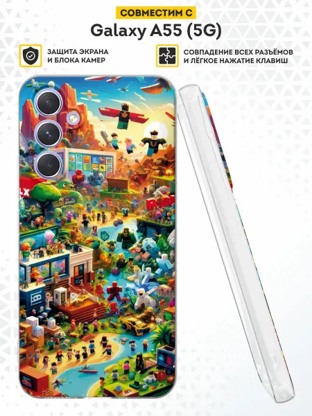DesignOnCase Чехол на Samsung Galaxy A55 (5G) с принтом Roblox