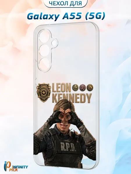Infinity pick Чехол на Galaxy A55 (5G) с принтом Leon Kennedy