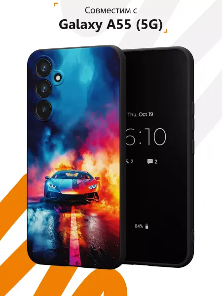 Мобилиус Чехол на Samsung Galaxy A55 (5G) с принтом Lamborghini