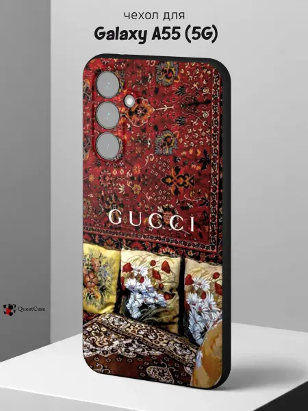 QuestCase Чехол на Samsung A55 (5G) с принтом Гучи