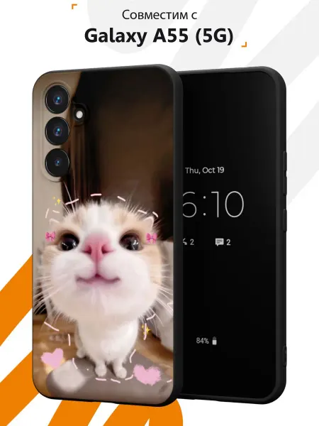 Мобилиус Чехол на Samsung A55 (5G) с принтом Мем