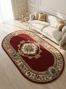 Ковер на пол овал 80 х 150 см, с рисунком комнатный, прикроватный 0.8 х 1.5 м, спальню, гостиную, в прихожую
