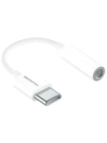 Адаптер / переходник HUAWEI USB Type-С - Mini Jack 3.5 mm, 0.1м, LOH-001, белый