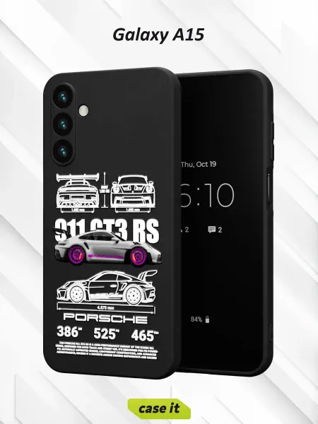 Case it Чехол на Samsung A15с принтом Porsche 911