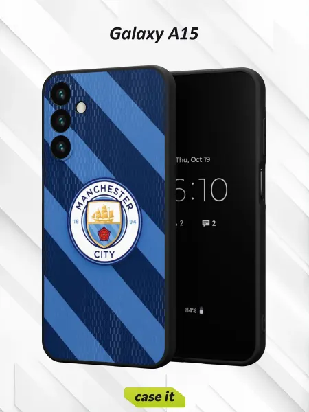 Case it Чехол на Samsung A15 с принтом Manchester City