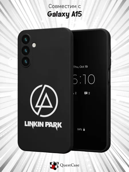 QuestCase Чехол на Samsung Galaxy A15 с принтом Linkin Park