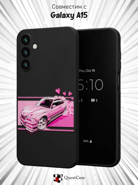 QuestCase Чехол на Samsung Galaxy A15 с принтом БМВ