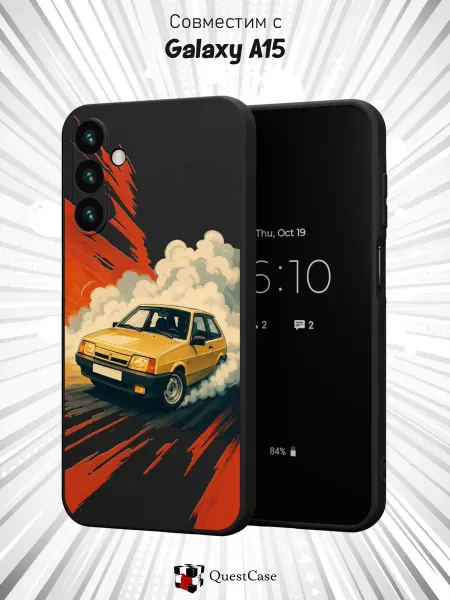 QuestCase Чехол на Samsung Galaxy A15 с принтом ВАЗ-2109