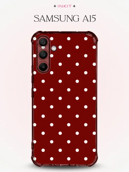 INKIT Чехол на Samsung A15 в горошек
