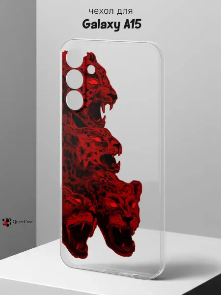 QuestCase Чехол на Samsung A15 с принтом Гепадры