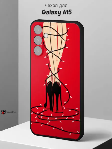 QuestCase Чехол на Samsung A15 с принтом Девушка