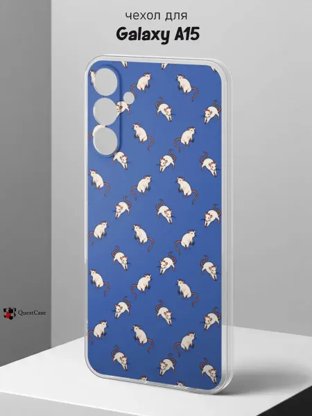 QuestCase Чехол на Samsung A15 с принтом Крыски