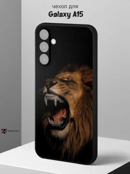 QuestCase Чехол на Samsung A15 с принтом Лев