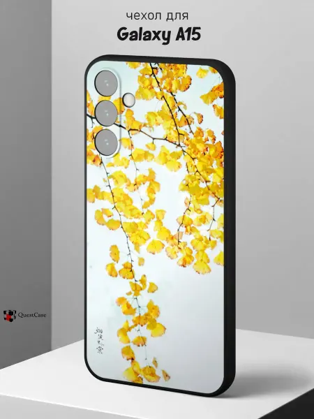 QuestCase Чехол на Samsung A15 с принтом Листва