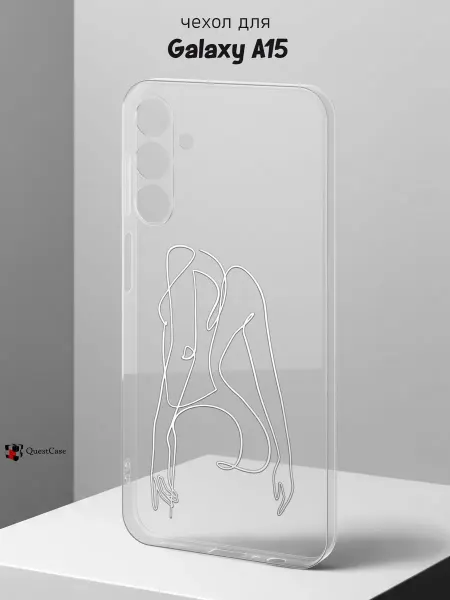 QuestCase Чехол на Samsung A15 с принтом Силуэт