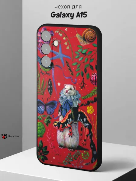 QuestCase Чехол на Samsung A15 с принтом Хорек