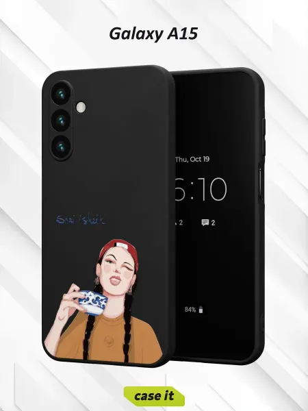 Case it Чехол на Samsung A15с принтом Kazakh Girls