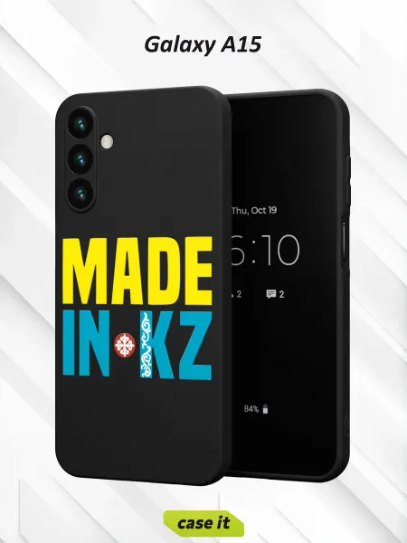 Case it Чехол на Samsung A15с принтом MADE IN KZ