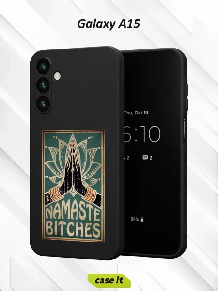 Case it Чехол на Samsung A15с принтом Namaste