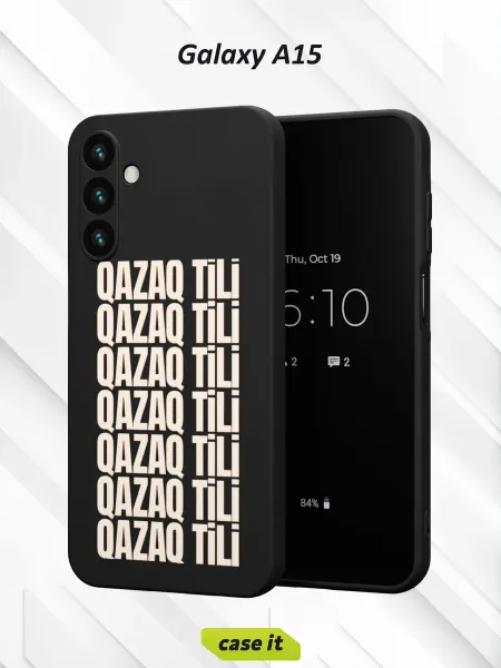 Case it Чехол на Samsung A15с принтом QAZAQ TILI