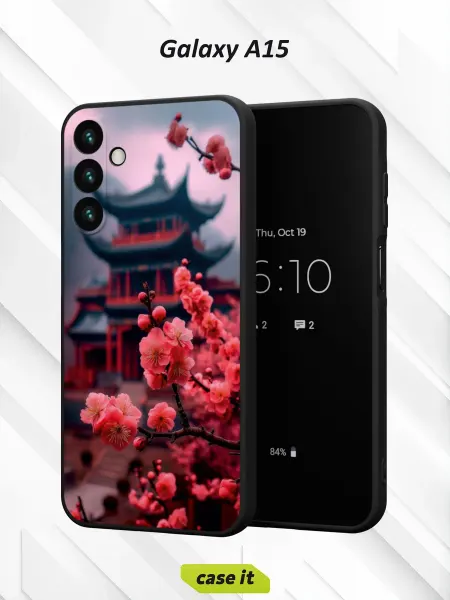 Case it Чехол на Samsung A15с принтом японская вишня