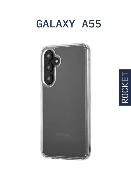 ROCKET Чехол на Samsung Galaxy A55 Prime, прозрачный