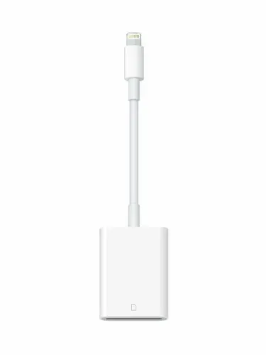 Apple Lightning-SD card 0,12м Кабель для подключения периферийных устройств белый (APL-MJYT2FEA)
