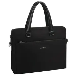 Сумка для ноутбука и документов 13 дюймов Eberhart, нейлон, черный 370*60*290 см, 0.92 кг 5.9 л / Прочная и Легкая / Чехол для ноутбука 13 макбука ультрабука