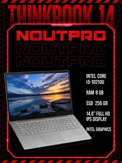 Ноутбук ThinkBook 14 Intel® Core™ i5-10210U RAM 8GB SSD 256GB 14.0″ Full HD IPS