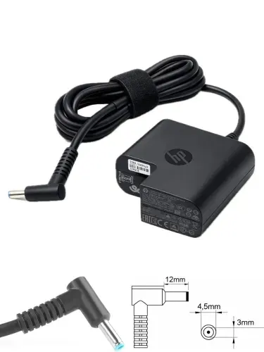 Зарядное устройство для ноутбука HP, ENVY x360 15-cp0009ur, 19.5V - 3.33A, (Штекер: 4.5x3.0мм с иглой) 65 Вт Квадратный