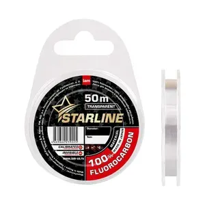 Флюорокарбоновая леска для рыбалки STARLINE 50 м. 0,18 мм. / 2,00 кг. флюорокарбон