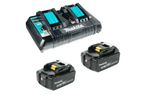 Набор Makita 191L75-3 (аккумулятор BL1850B 2 шт.+ зарядное устройство DC18RD) (18V 2x5.0Ач, Li-Ion)