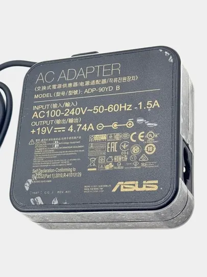 Зарядка для ноутбука ASUS 19V4,74A 90W с узким разъёмом штекера 4.5x3.0мм с иглой внутри