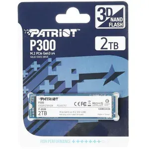 Patriot Memory 2 ТБ Внутренний SSD-диск P300, M.2, PCI-E 3.0 (P300P2TBM28)