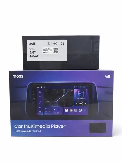 Автомагнитола MOSS M3 Android 9.0 9" экран 2/32GB 4/32GB 4/64GB GPS Bluetooth мультимедиа