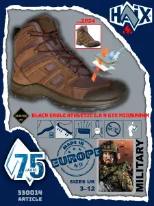 Ботинки для треккинга HAiX Black Eagle Athletic 2.0 N GTX Mid Brown