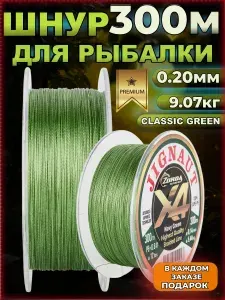 Плетенка для спиннинга Zorda JIGNAUT NeVI green 300м 0.20