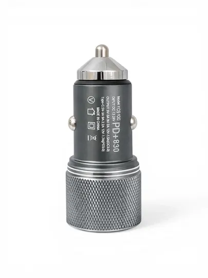Автомобильный адаптер быстрой зарядки USB + Type-C, PD 30W, QC 3.0, универсальный