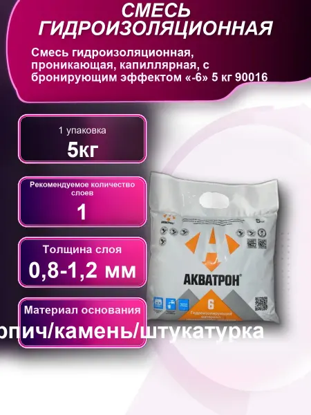 Смесь гидроизоляционная проникающая капиллярная