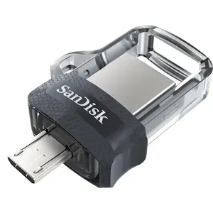 Флешка microUSB Sandisk Ultra Dual 64ГБ, USB3.0, черный sddd3-064g-g46