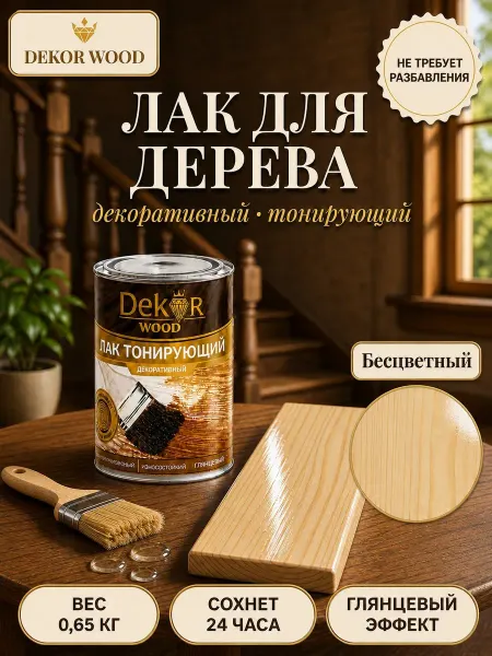 Elcon Лак тонирующий для дерева декоративный 0,65 бесцветный